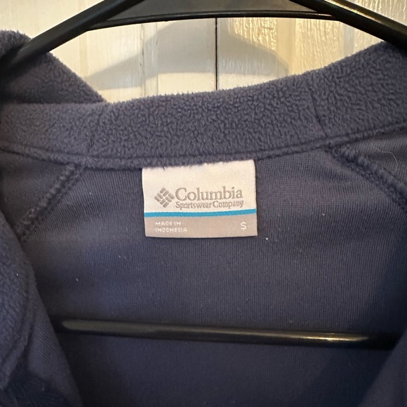 Columbia Navy Blue Fleece Quarter Zip - Picture 3 of 4